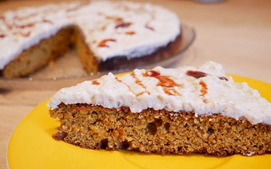 Rüblitorte zuckerfrei und weizenfrei