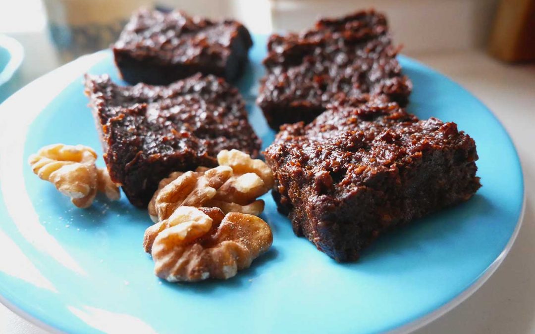 Walnuss-Bananen-Brownies